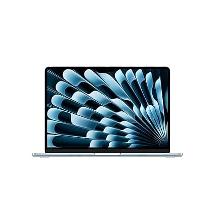 Apple 2025 MacBook Air (13-inch, Apple M4 chip with 10-core CPU and 8-core GPU, 16GB Unified Memory, 256GB) - Sky Blue